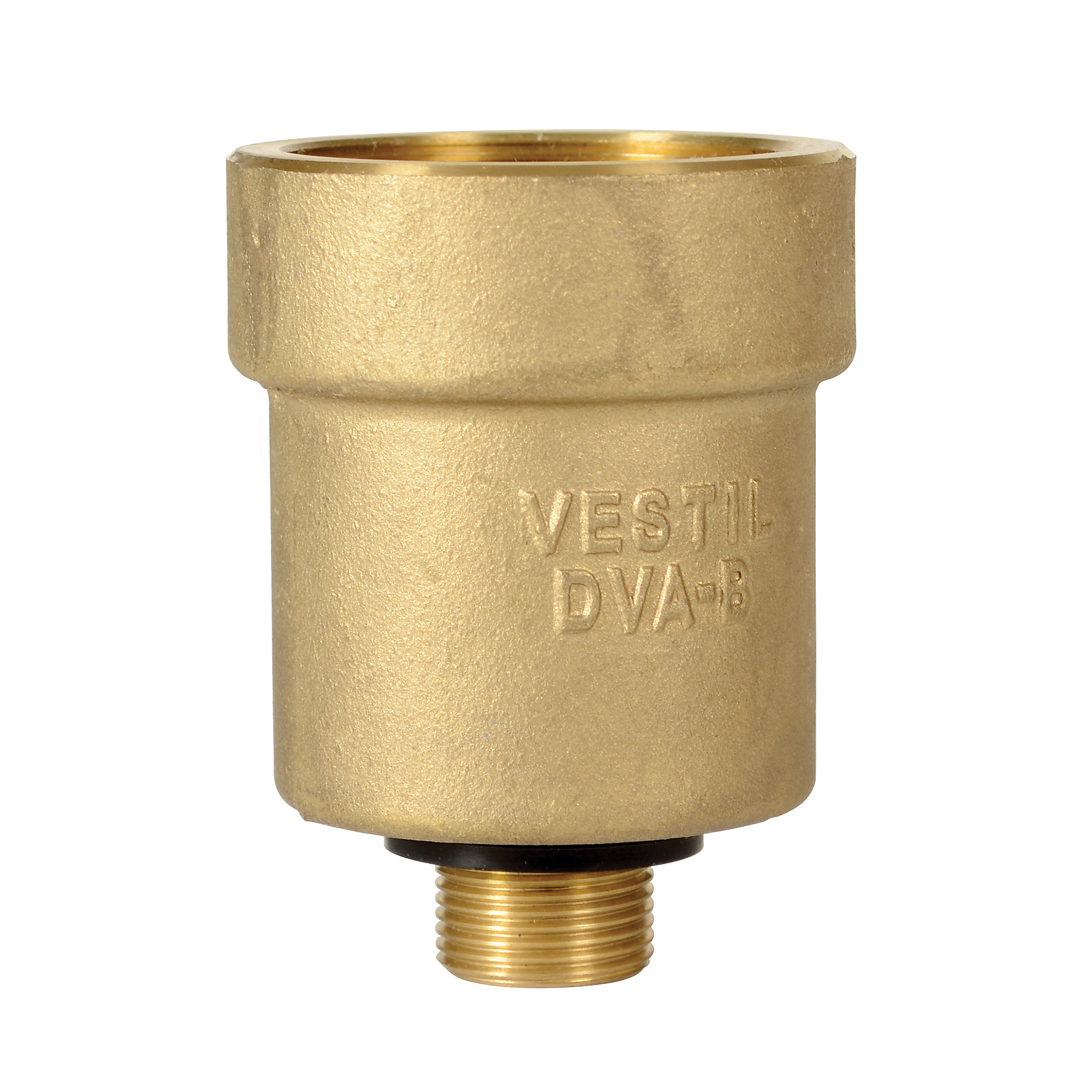 Vestil Brass Drum Vent Adapter - 2in., 4in. Height, Non-Sparking, Model# DVA-B